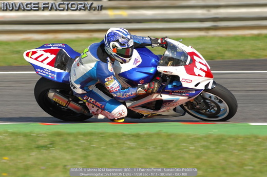 2008-05-11 Monza 0213 Superstock 1000 - 111 Fabrizio Perotti - Suzuki GSX-R1000 K8